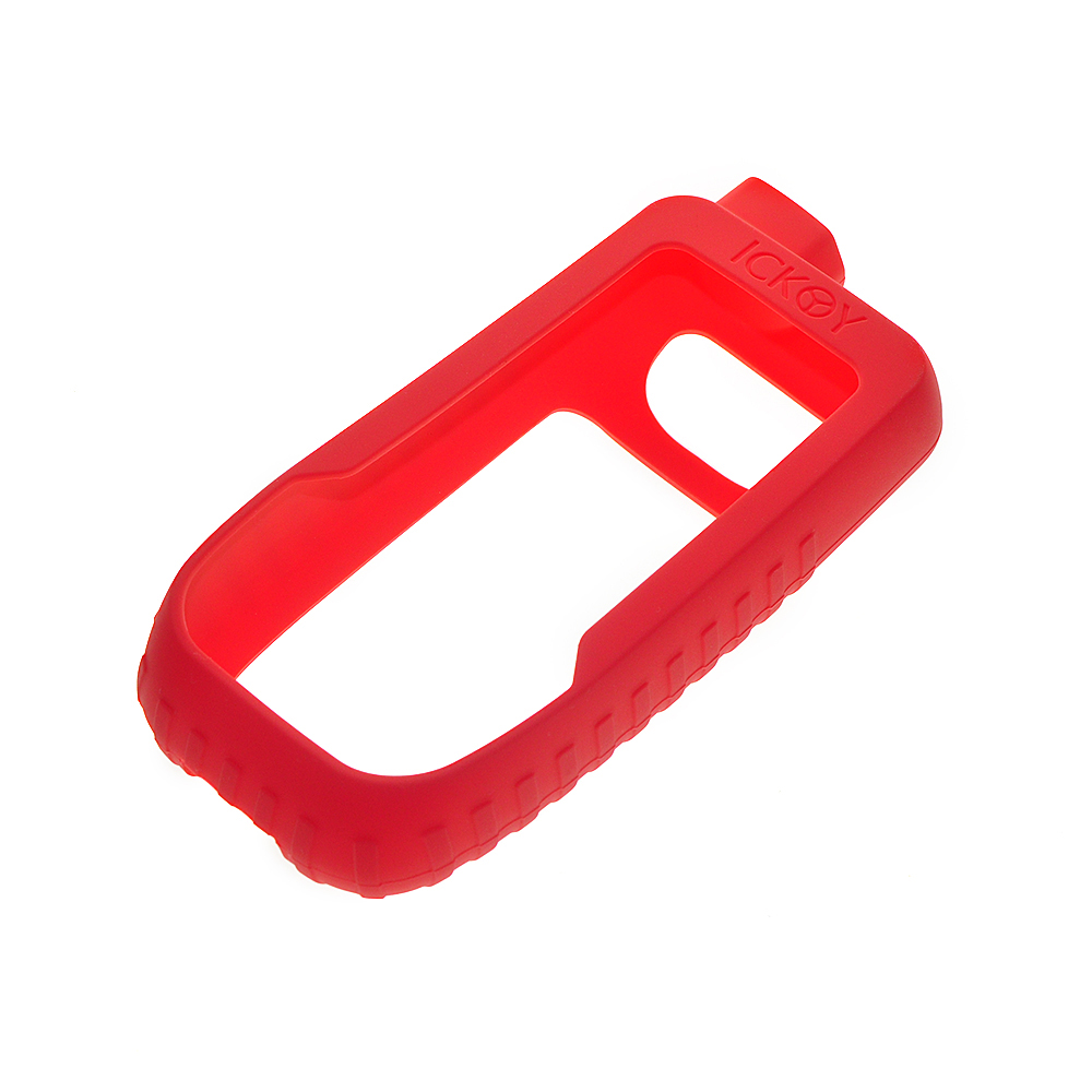 Protector de pantalla de vidrio templado 9H + funda protectora de silicona para Garmin GPSMAP 67 67S 67ST 66SR 66 66ST 66S GPS de mano: Rojo
