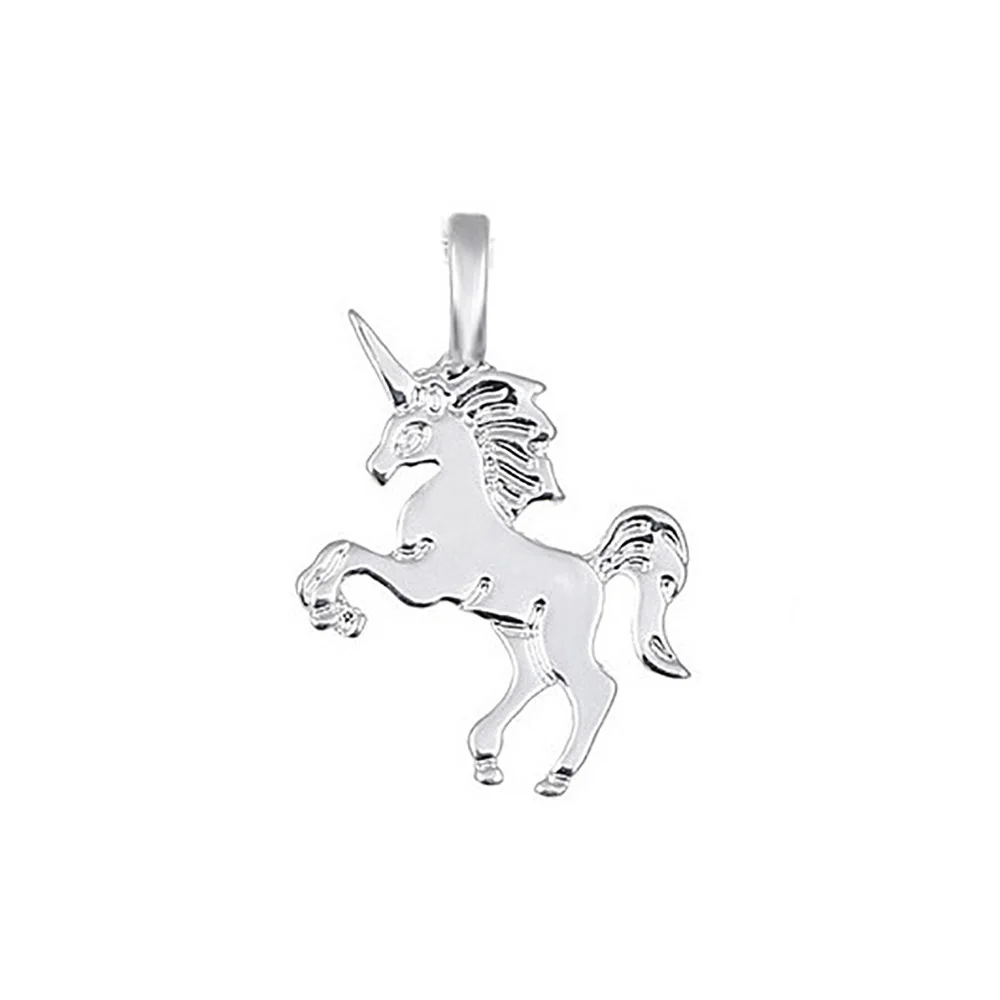 Modeschmuck Tier Pferd Einhorn Cartoon Emaille Einhorn Anhänger Halskette für Frauen Mädchen Kinder Kinder