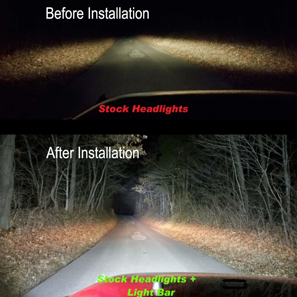 ANMINGPU Slim Off Road LED Bar 60W 120W 180W 240W LED Light Bar per camion 4X4 UAZ 4WD ATV Truck Combo LED Work Light Bar 12V 24V