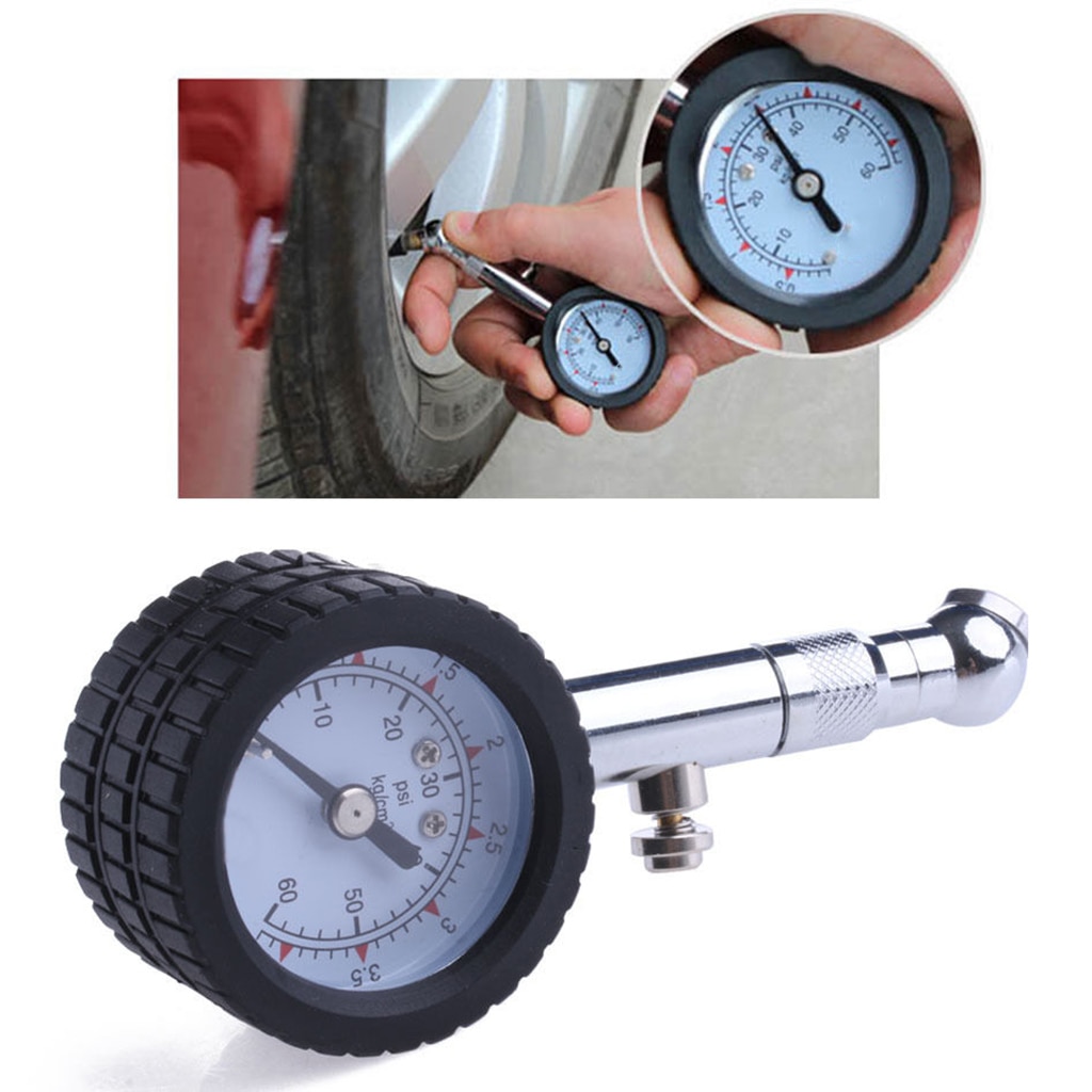 Car Vehicle Automobile Tire Air Pressure Gauge 0-60 psi Dial Meter