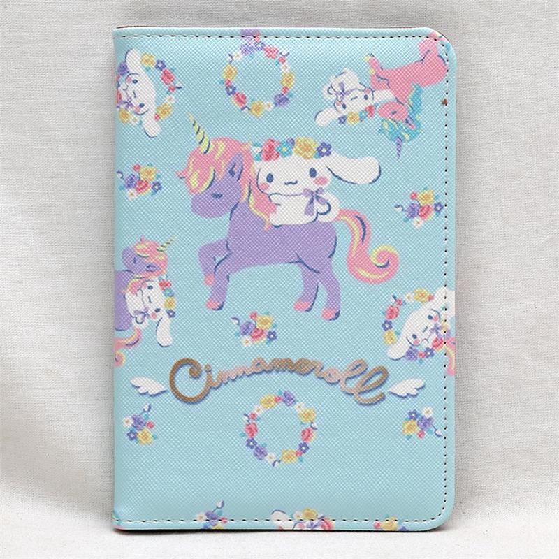 Mcneely peach blossom kvinner passdeksel rosa skinn passholder med kortholder jente pass etui porte carte: Marineblå