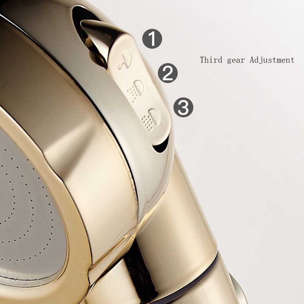 Goud Huishouden Badkamer Sprinkler 3 In 1 Hoge Druk Douchekop Huishouden Douche Drie-Speed Hydrofoor Douche Hand