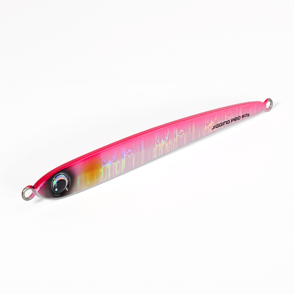 JIGGING PRO 45g 60g 80g Blade Jig Metal Jigs Fishing Lure Shore Offshore Jigging Lure Kingfish Amberjack: 40mm / Pink