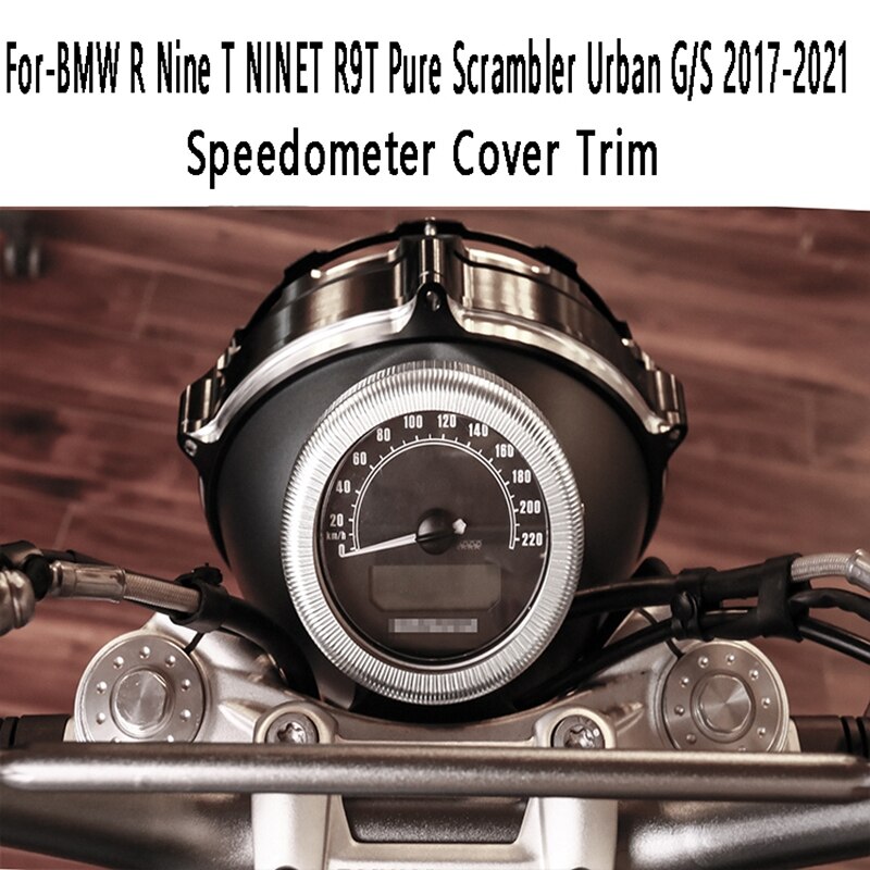Couvercle de compteur de vitesse pour tableau de bord de moto, pour BMW R Nine T NINET R9T Pure Scrambler Urban G/S –: Argent