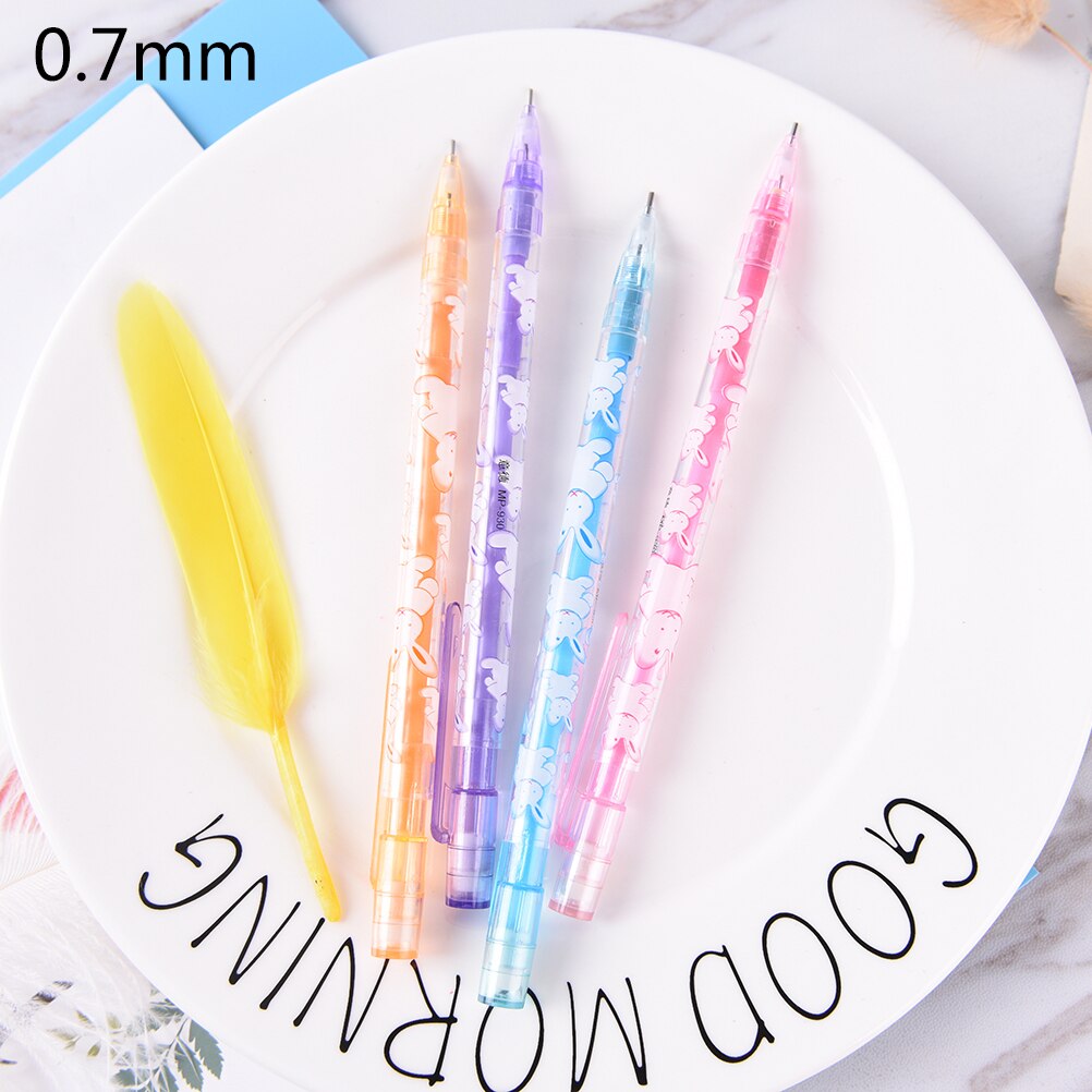 3 Pcs Mechanical Pencils Kawaii Plastic Mechanical Pencils Lovely Animals Automatic Pen For Kids Stationery: 0.7mm