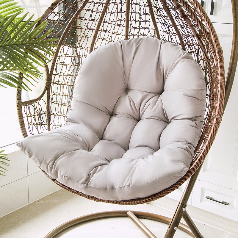 Ei Stoel Mat Swing Hangmat Kussen Schommelstoel Kussen Cradle Kussen Tuin Outdoor Indoor Home Decor Zonder Swing Stoel: Light Gray Cushion