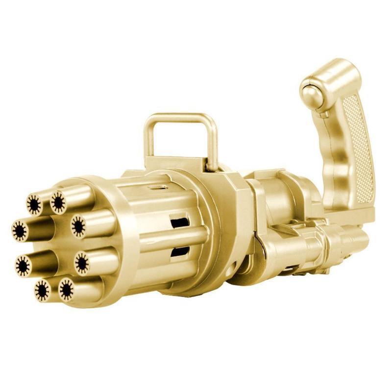 Bubble Gun Speelgoed Voor Kinderen Automatische Gasummer Zeep Water Bubble Machine 2-In-1 Bubble Machine Voor Kinderen Speelgoed: golden