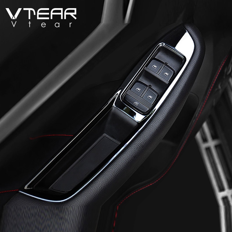 Vtear for MG ZS window button switch cover glass lifting trim frame interior mouldings control panel car-styling accessories