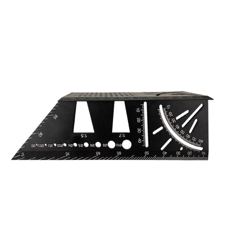 Lijn Ruler Gauge Tool Houtbewerking Levert. 45 Graden 90 Graden Hoek Meting Aluminiumlegering Leveringen Hoek Heerser