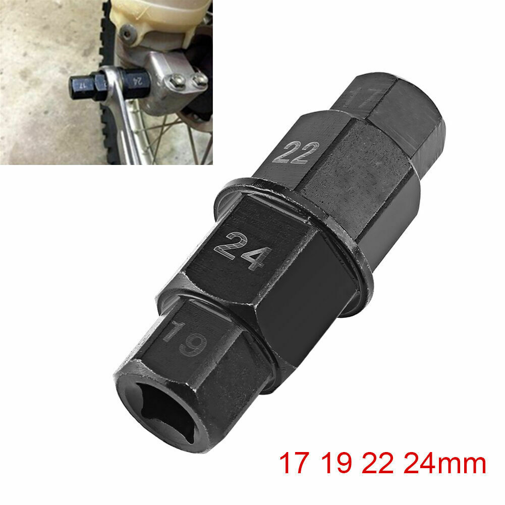 17 19 22 24mm Front Wheel Axle Hex Removal Motorcycle Accessories Spindle Falling Crash Universal Motorcycle Frame