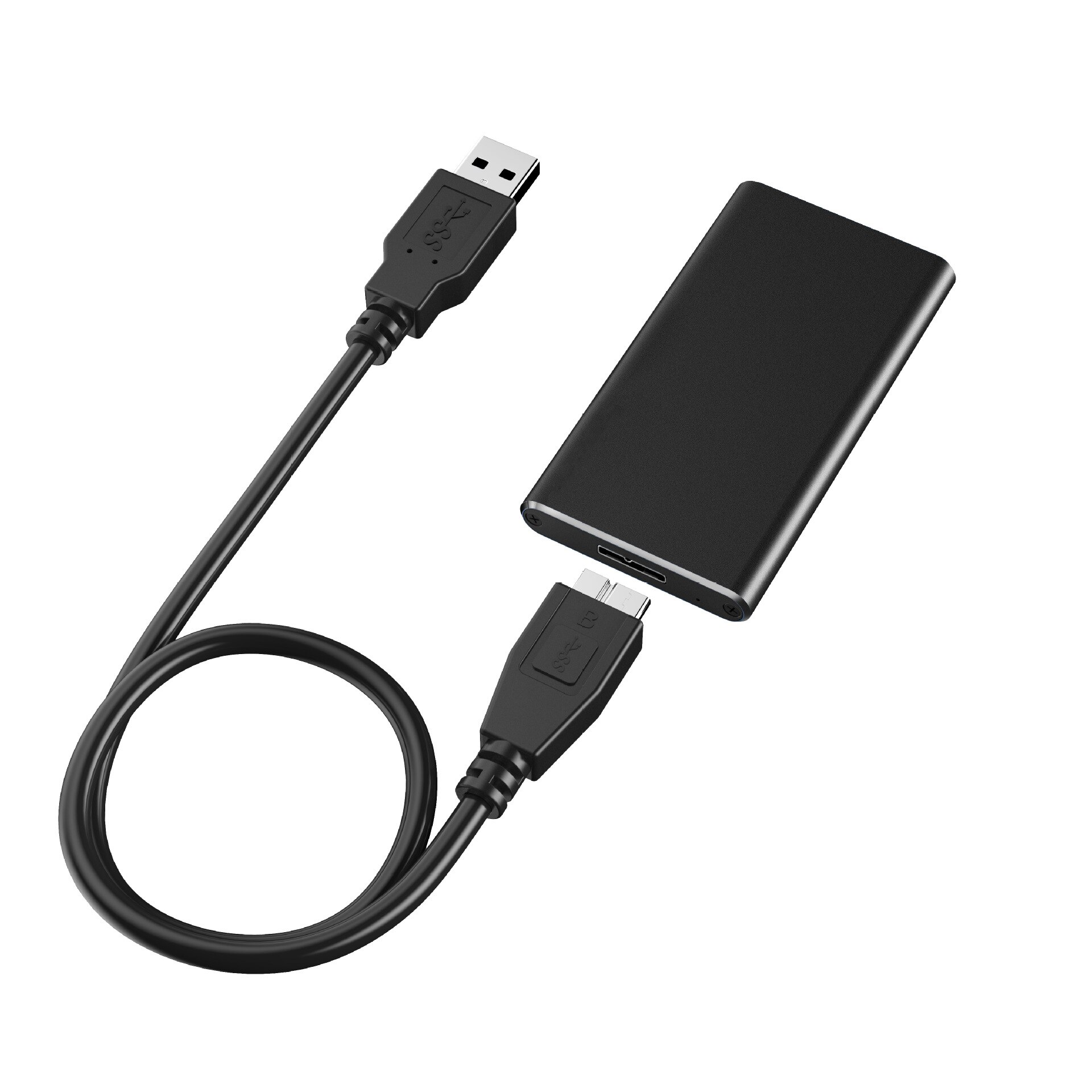 5 pièces/lot MSATA à USB3.0 boîte de disque dur Mobile SSD portable mince et haute performance boîte de disque dur à semi-conducteurs
