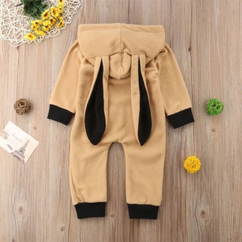 Arrivels Easter Infant Baby Newborn Winter 3D Rabbit Jumpsuit Romper Plush Warm Down Boys Girls Clothes