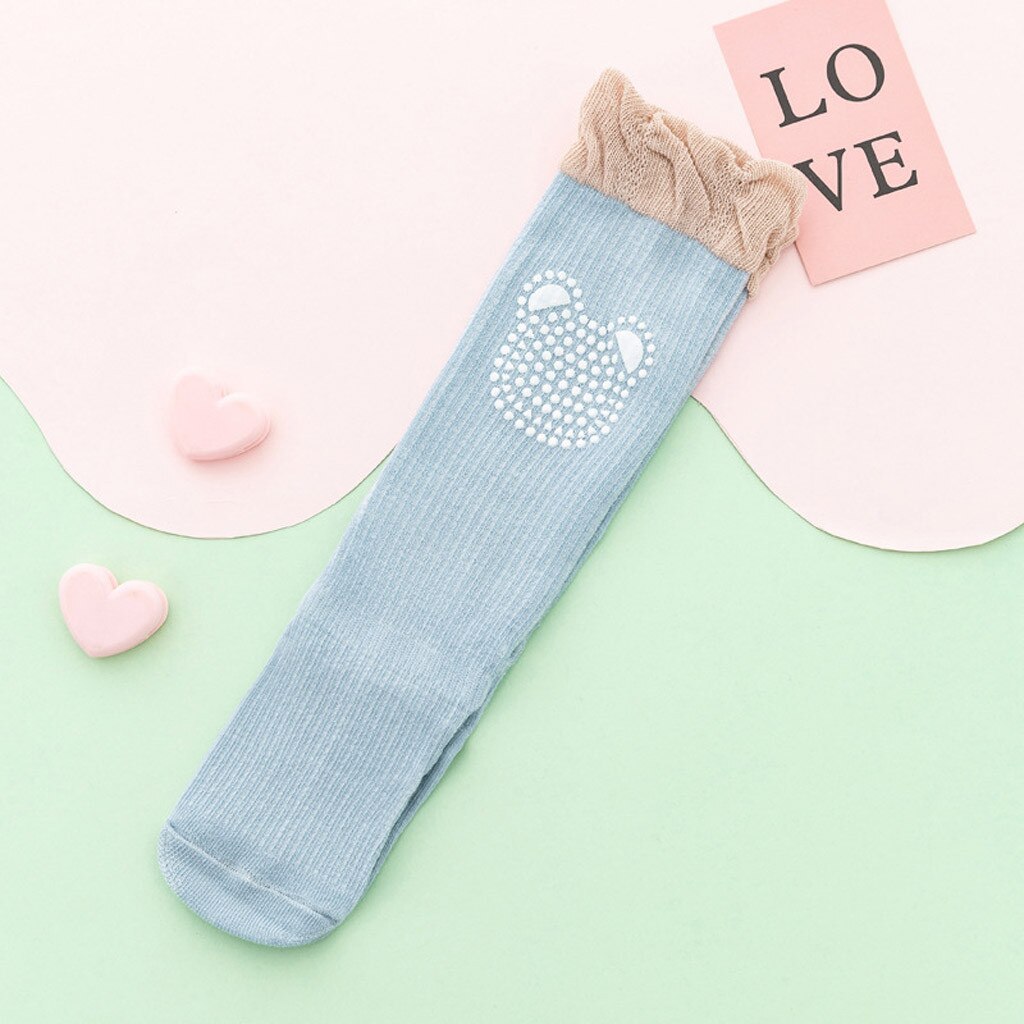 Kleinkind Kinder Baby Mädchen Jungen Karikatur Tiere Knie hoch Antislip Strümpfe Socken Baby Kleinkind Anti-Schleudern Anti-fallen Knie Pads
