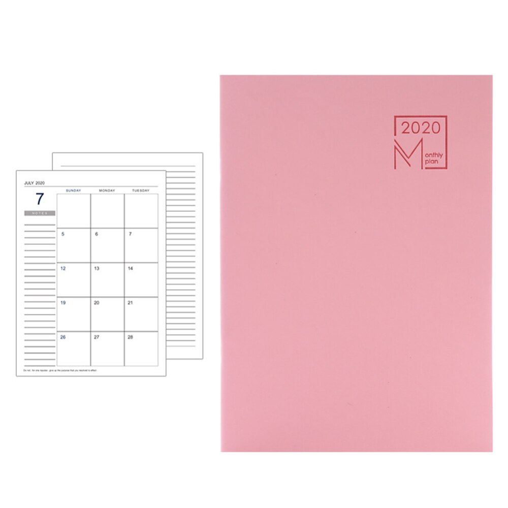 notepad notebook To Do List School Office Supply Student Stationery Diary Journal Planner calendar for 48 Sheets: Pink