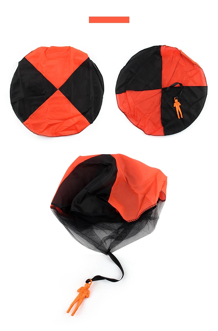 Tobefu Mini Hand Gooien Parachute Met Soldaat Buiten Spelen Spelletjes Voor Kids Fun Sport Educatief Speelgoed Kinderen Meisjes Jongens: Orange