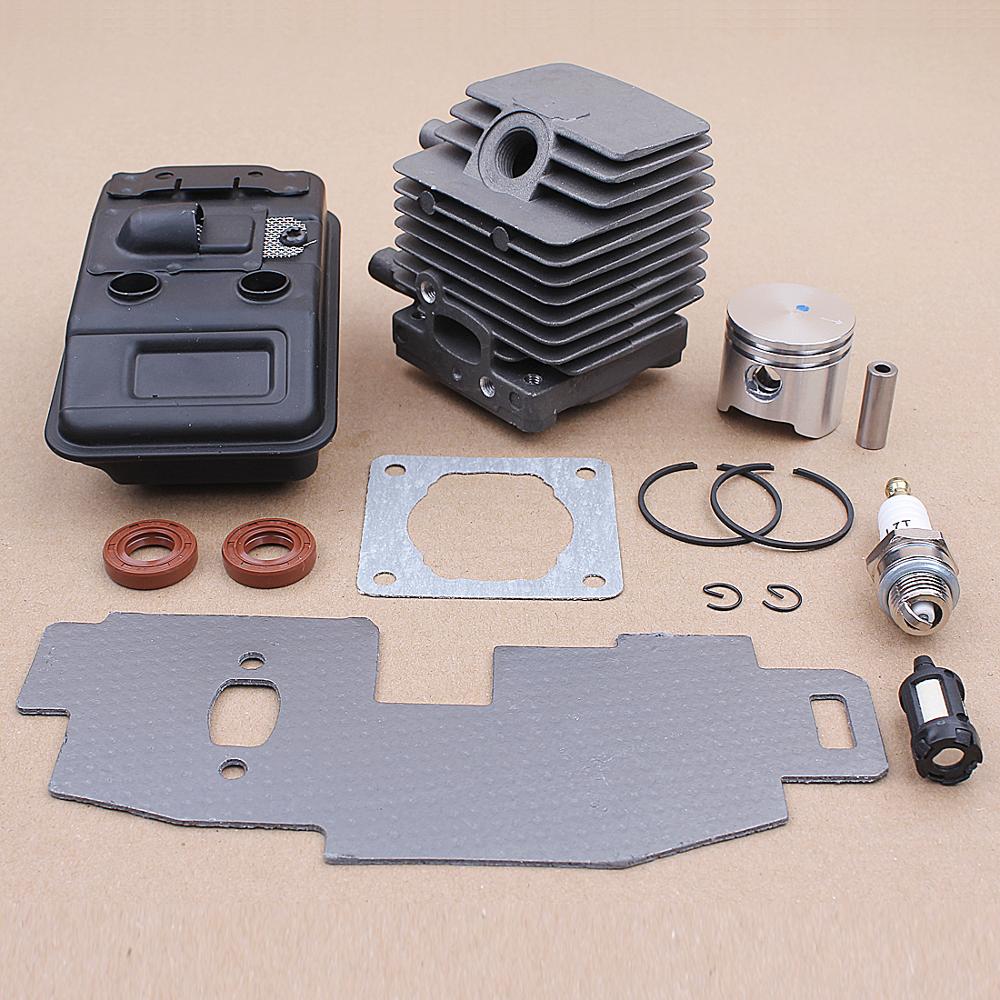 34MM Cylinder Piston Exhaust Muffler Gasket Kit for Stihl FS75 FS80 FS85 Trimmer 4137-140-0603 Oil Seal Parts