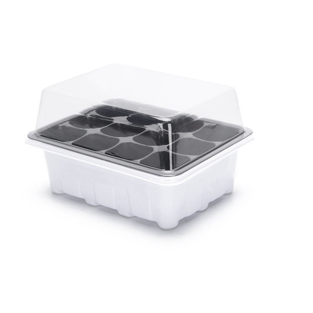 6/12-hole Seedling Box Tray Seed Plant Starter Tray Garden Supply Home Gardening FPing: B