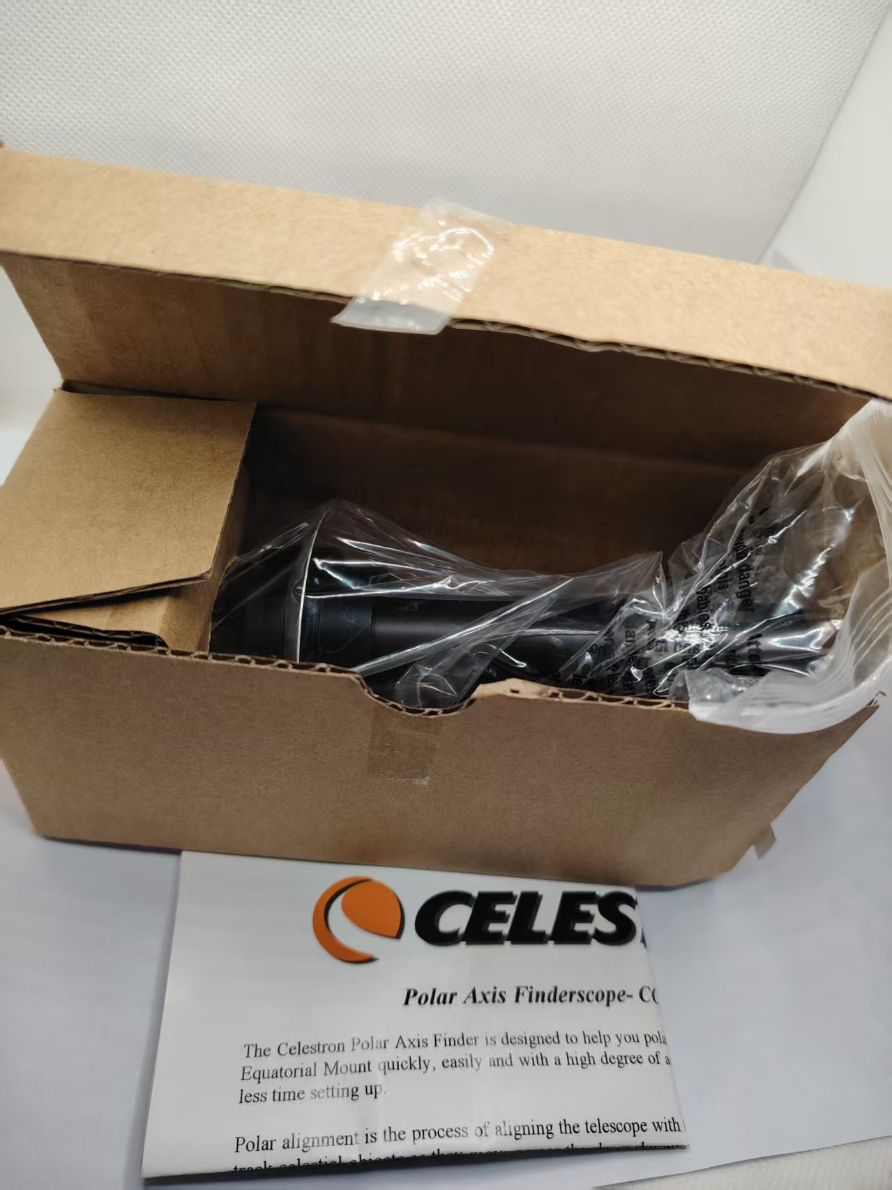 Celestron CG4 equatorial mount and sky-watcher EQ3D equatorial mount polar axis mirror, #93223