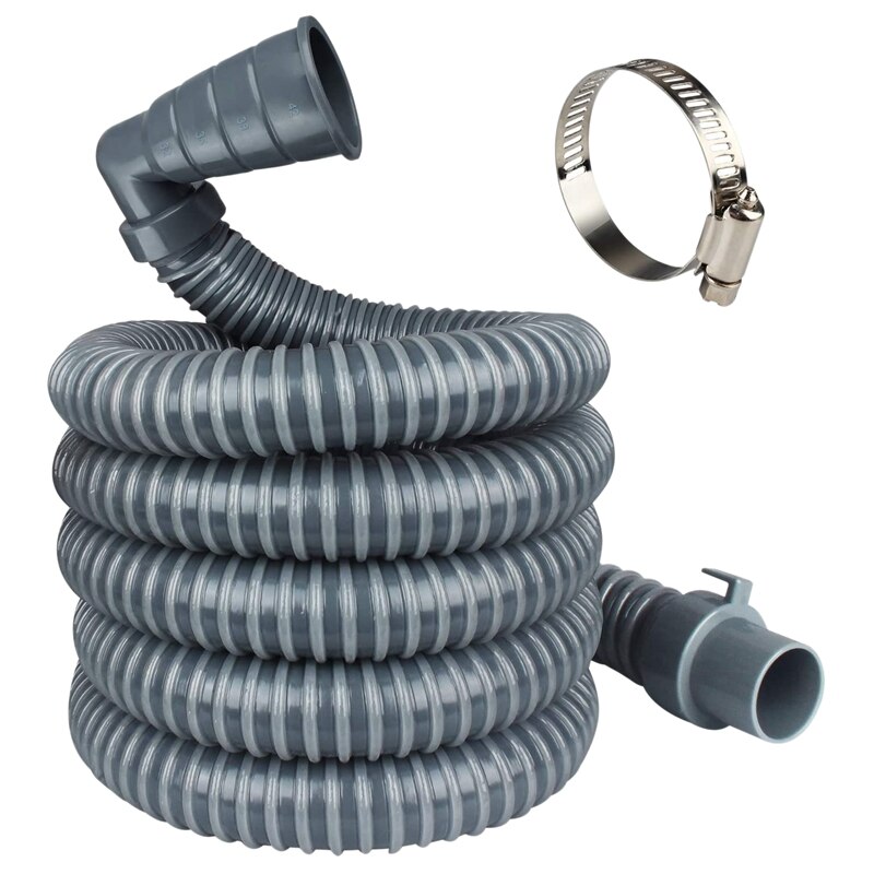 Universal Washing Machine Drain Discharge Hose Thick Rubber, Fits Many Washing Machine Drain Discharge Outlets