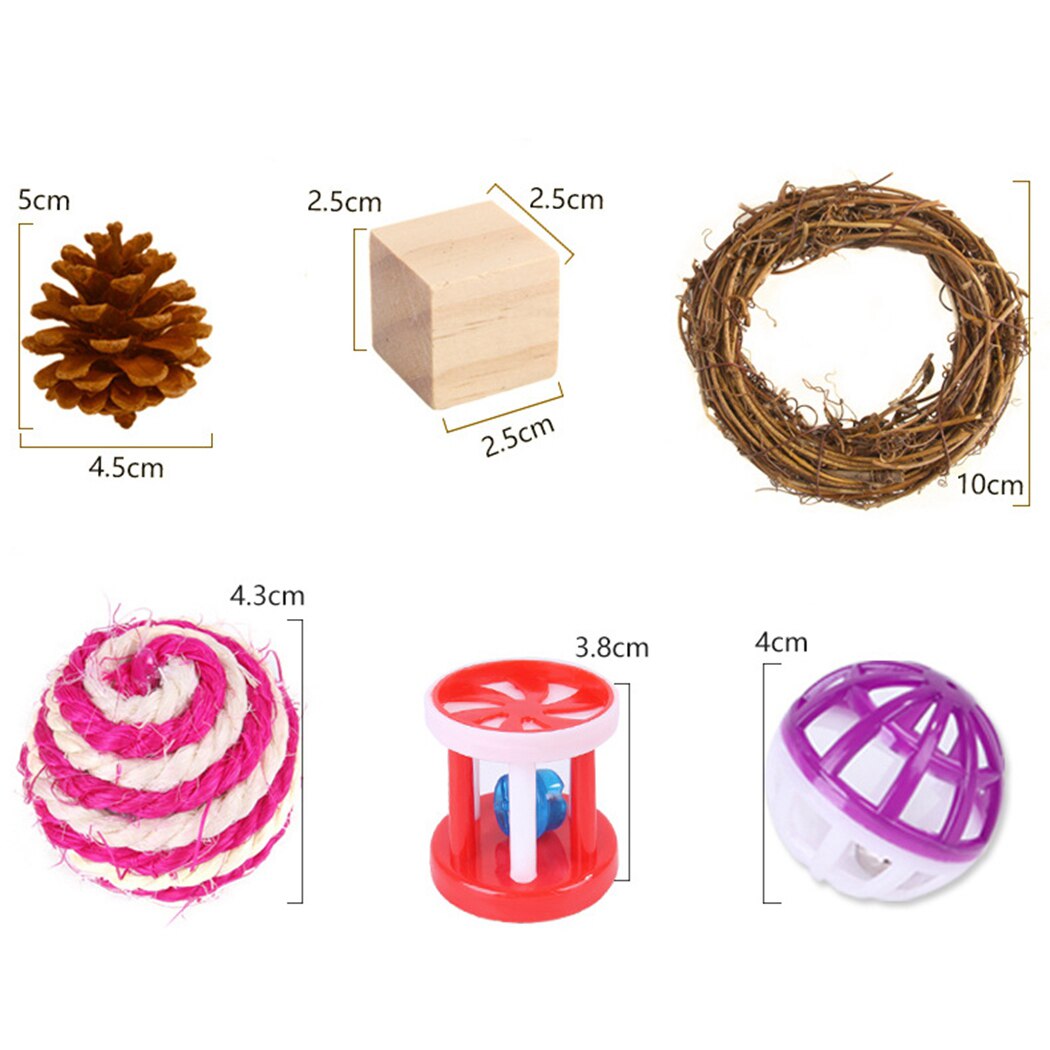 11Pcs Pet Hamster Natural Wooden Toys Chinchilla Cage Accessories Rabbit Wooden Toys Hamster Chew Toy Interactive Hamster Toy
