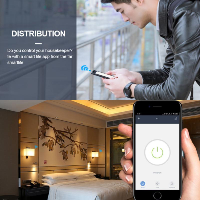 Europäische smart sockel wifi handy APP schalter timing stecker voice control buchse/tuya smart Einfach zu bedienen leichte durable
