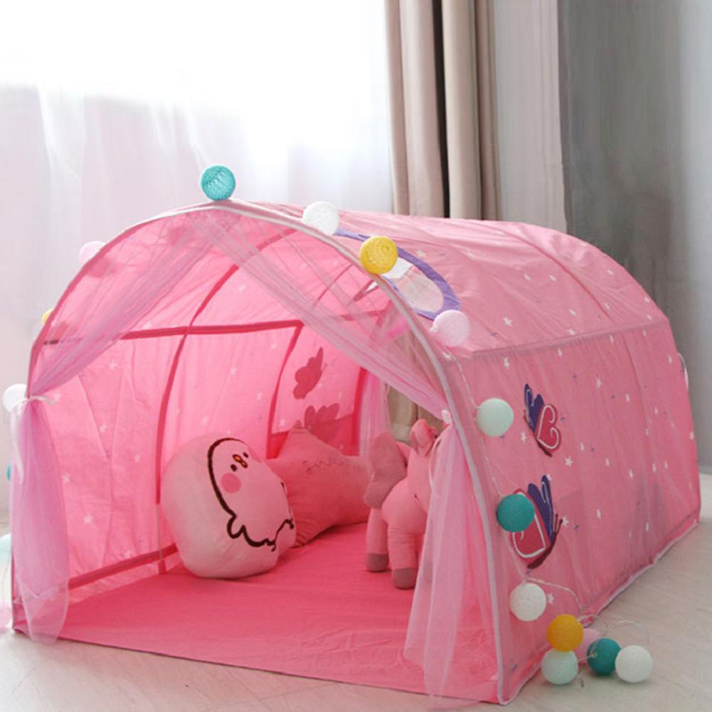 Kids Bed Tent Play House Tent Crawling Tunnel Indoor Outdoor Play Tent Toys For Children