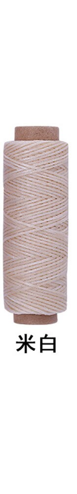 Naaigaren waxlijn diy handgemaakt slijtvast 150d 50m leer naaien plat waxdraad diy knutselgereedschap naaigaren: R