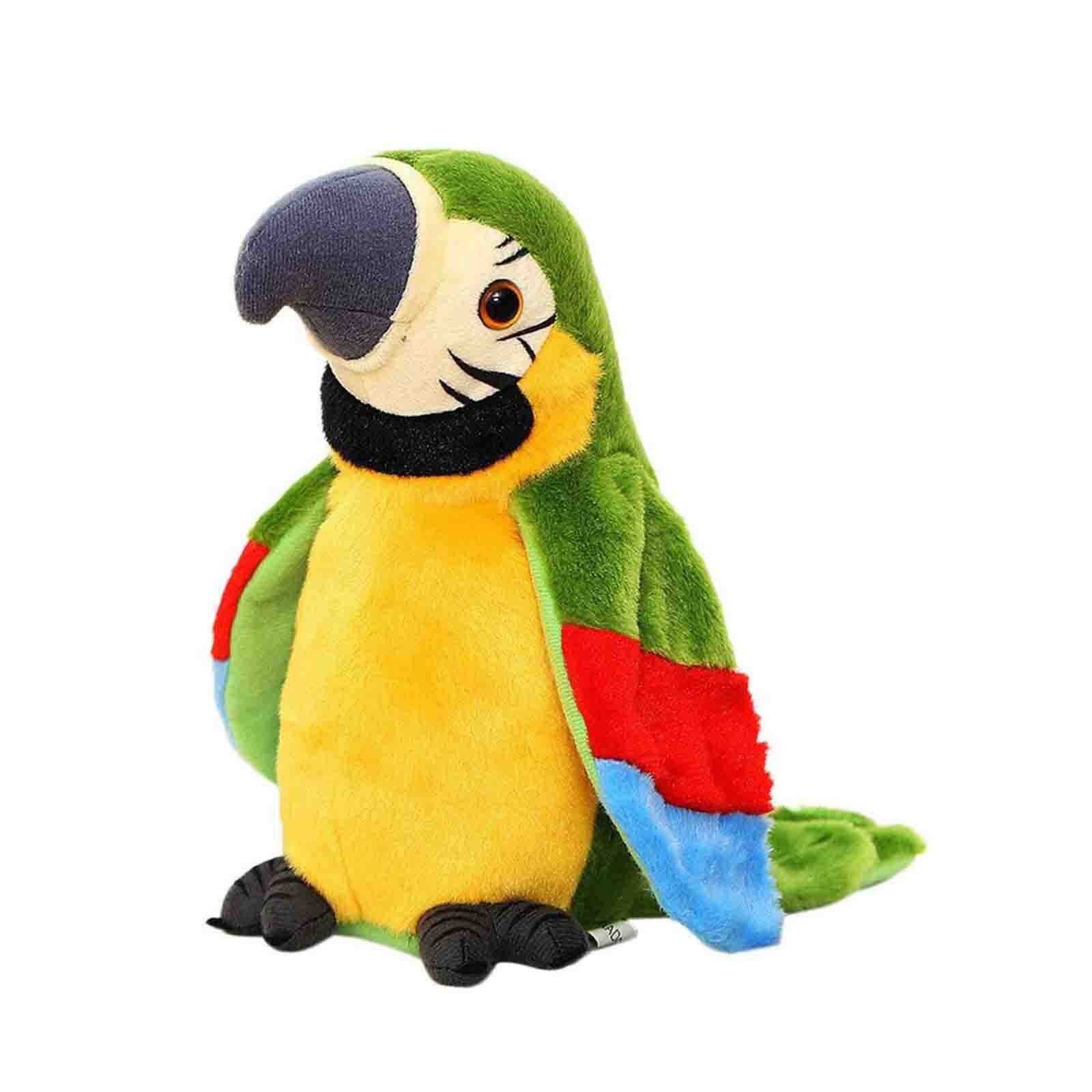 Vogel Plüsch Spielzeug Aufnahme Und Lernen Zu Sprechen Mit Bunte Vogel Elektrische Plüsch Spielzeug Aufnahme Plüsch Kissen freundlicher: Grün