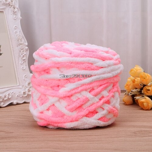 100g/1 balle doux coton à tricoter à la main fil épais tissé volumineux Crochet Worested: 48