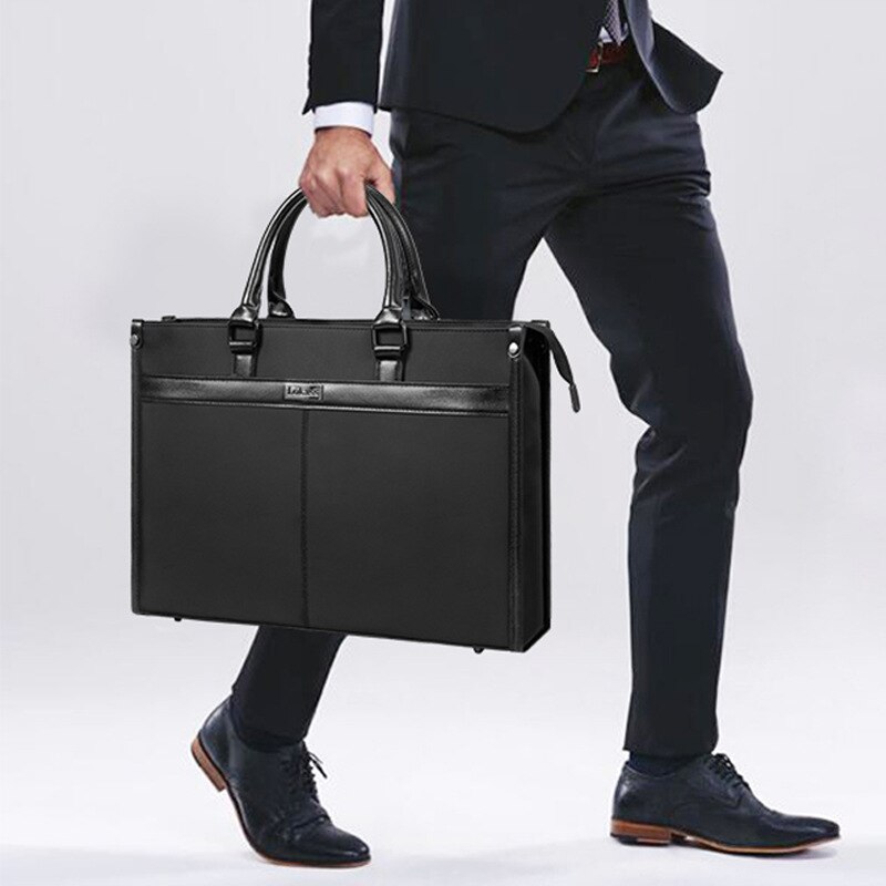 Reise arbeidsveske sac homme bag herre håndveske for bærbar pc 15.6 herre forretningskoffert nylon vanntett laptopveske