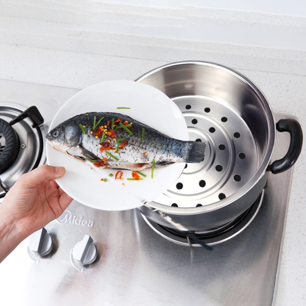 304 Stainless Steel Steamer Basket Rice Cooker Steamer Food Vegetable Steaming Tray Fruit Cleaning Draining Basket Kitchen Tools
