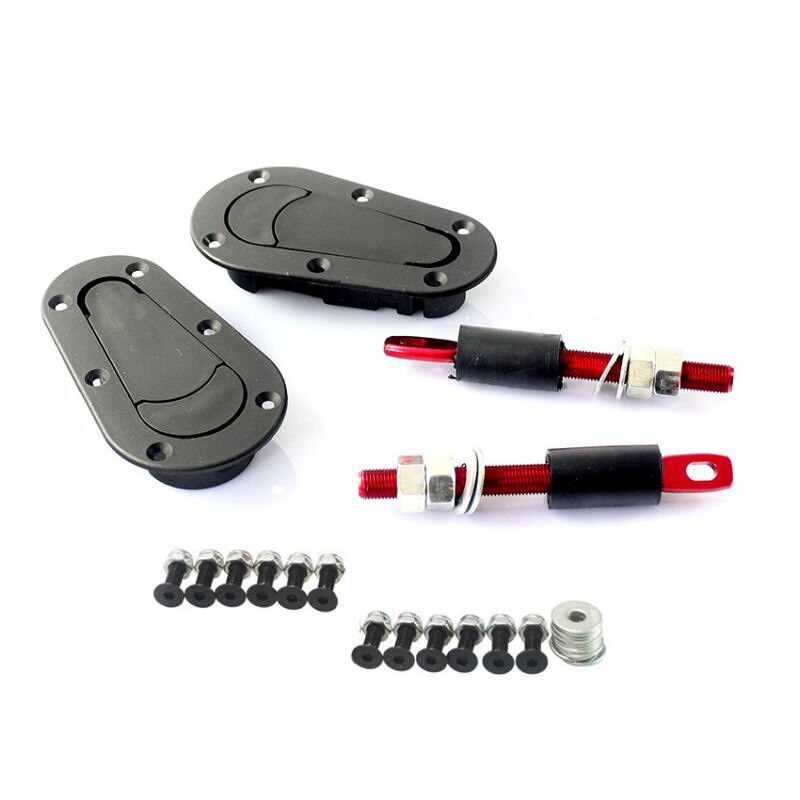 Car hood lock safety lock pin kit for car universal hood lock key pin kit 2PSC FM: Without key