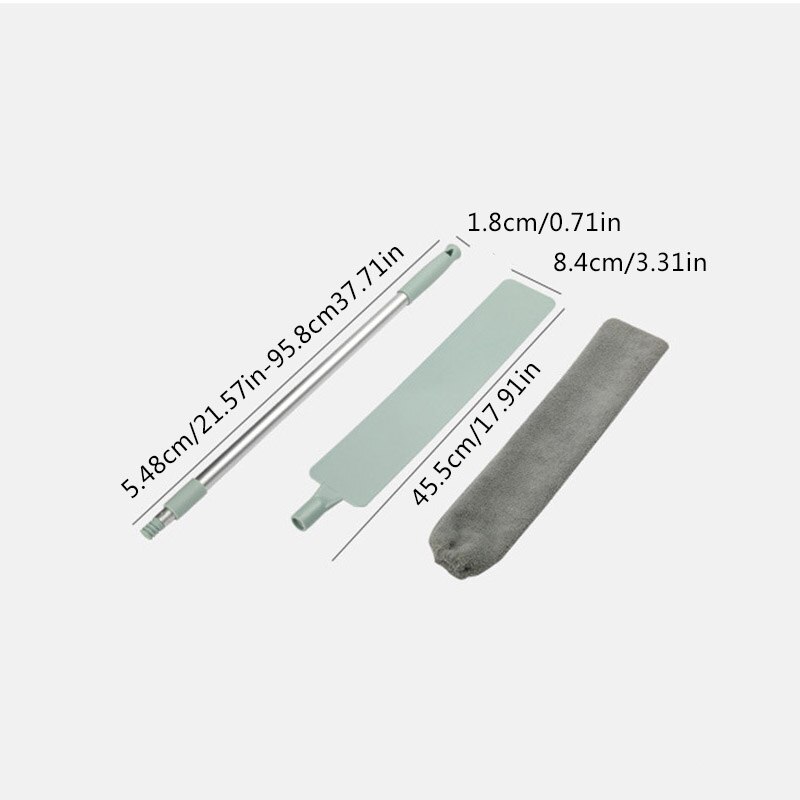 Long Handle Bedside Dust Brush Cleaner Microfibre Duster Bed Bottom Gap Cleaning Brush Sweeper Household Cleaning Tools