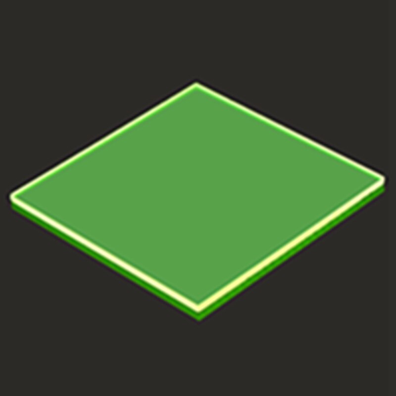Feuilles de plexiglas teintées (PMMA) en acrylique Transparent | 100x100x2.8mm, plaque acrylique noir/blanc/rouge/vert/orange: Transparent Green