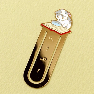 Leuke Kat Bladwijzers Metalen Boek Clips Kawaii Kittens Papieren Pagina Houder Japanse Briefpapier Lezen Gereedschap School Kantoorbenodigdheden: Rood