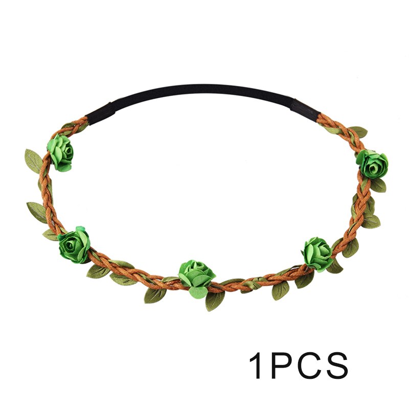 rose garland bridal tiara European hair styling rope dIY travel jewelry: 9