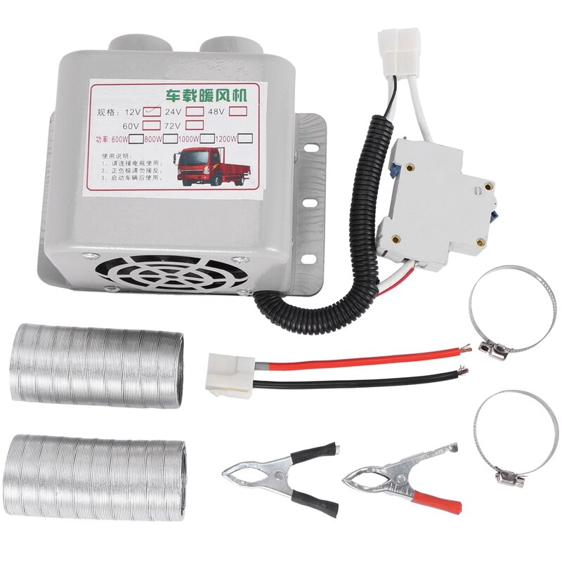 Radiador de vidrio resistente PTC de bajo ruido para coche, calefactor eléctrico rápido, Universal, cálido, de cerámica, práctico, pequeño