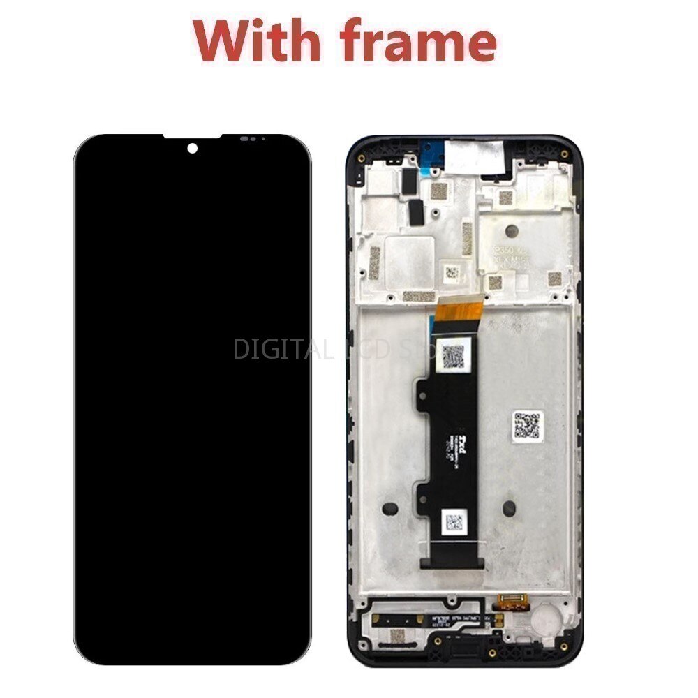 Aaa original display for motorola moto  g10 g20 g30 g50 g60 g100 lcd display touch panel screen digitizer for moto  g40 fusion lcd: G30 with frame