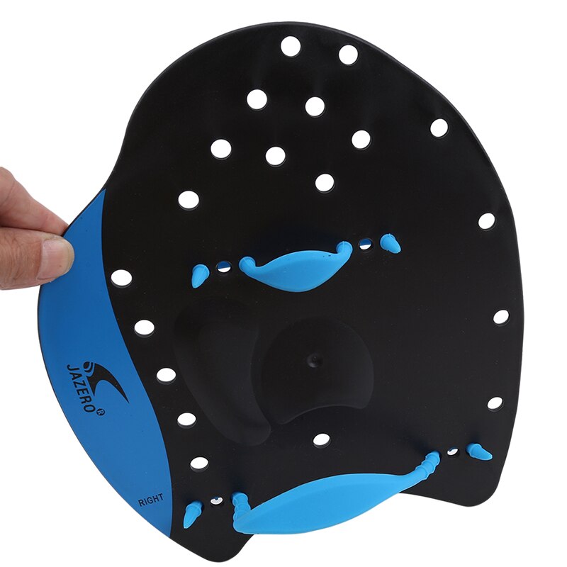 Swim Paddles - Silicone - Adjustable Hand Webbed Gloves for Stroke Correction Practice