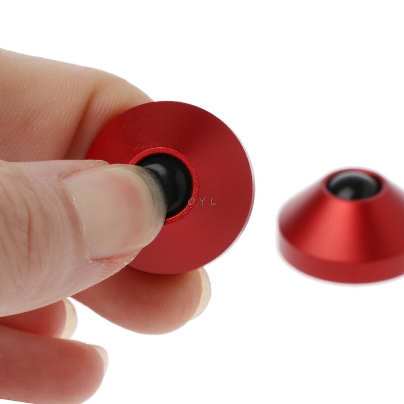 2Pcs Mechanical Keyboard Feet Anodized CNC Aluminum Feet Metal Case With Screws silver red black gold