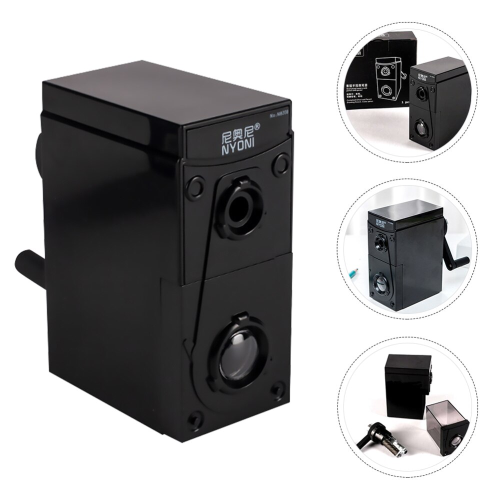 Drawing Pencil Sharpener Manual Artist Pencil Sharpener (Black)