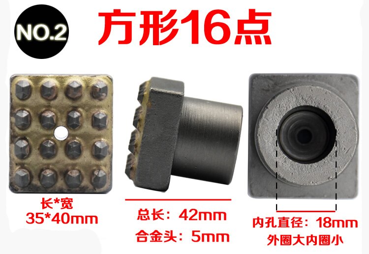 Bush Hamer Hoofd Voor Elektrische Boor Hamer Deppen Daubing Boucharde Drilll Bit GJ147: B