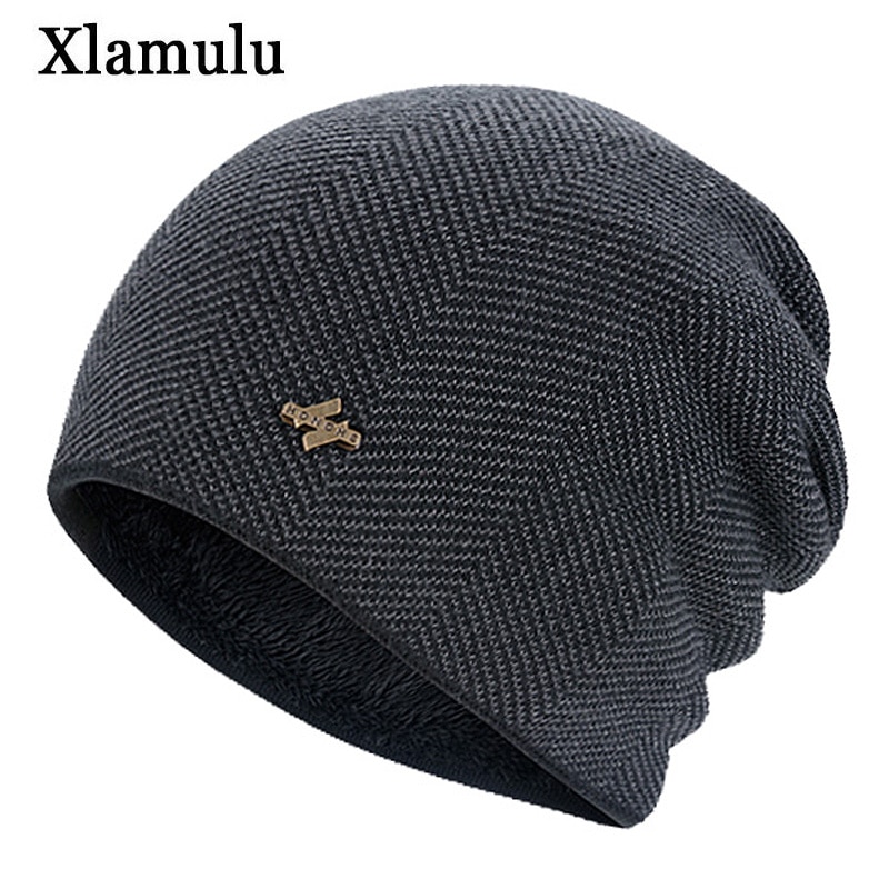 Xlamulu skullies huer varme strikhuer kvinder vinterhuer til mænd hat hankasketter balaclava gorro hue hunhue