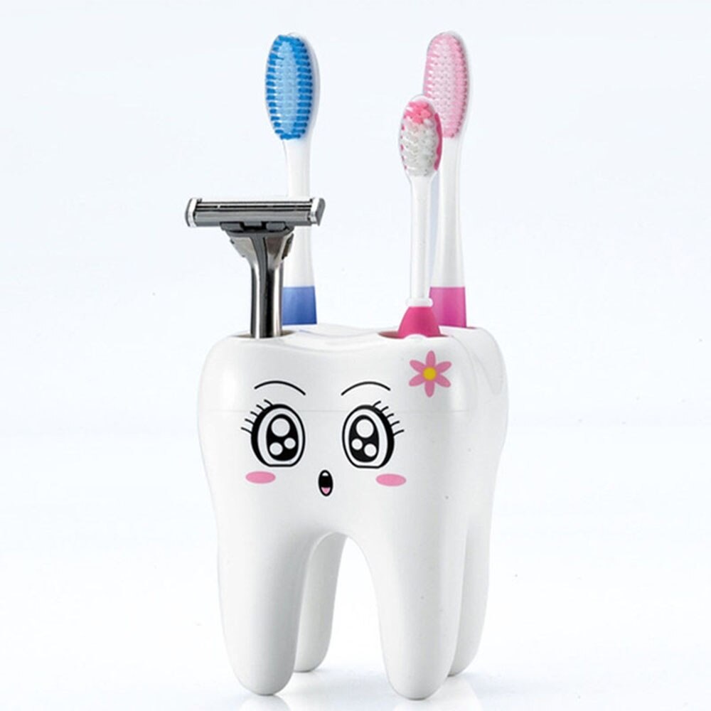 1 Pcs Teeth Toothbrush Holder Stand Brush Rack Tooth Shelf Shaving Razor Holder Home Practical