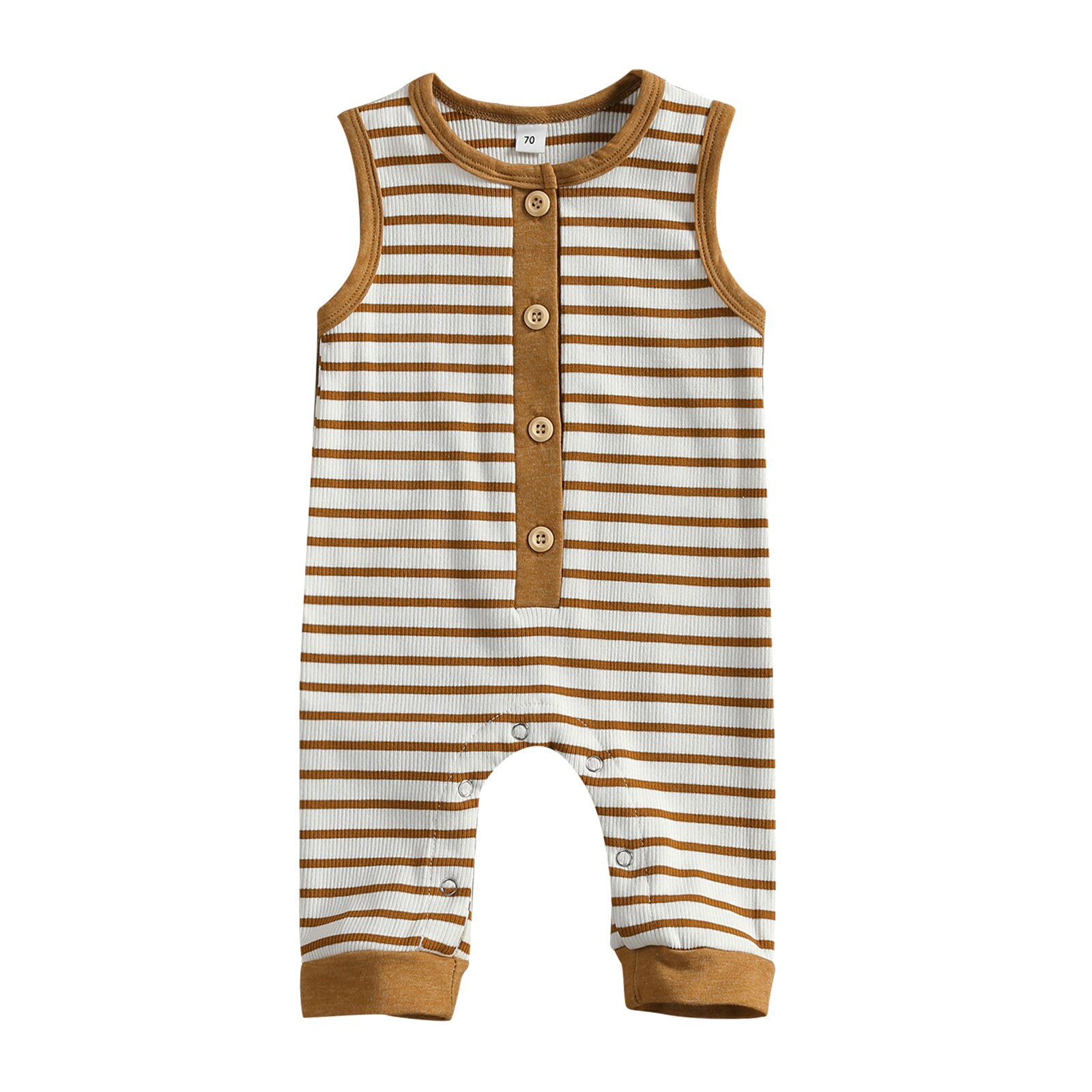 0-18M Neugeborenen Baby Junge Mädchen Sommer Strampler Geschmack gestreift drucken Ärmel Baumwolle Kleidung Ein Stück Outfit Gesamt