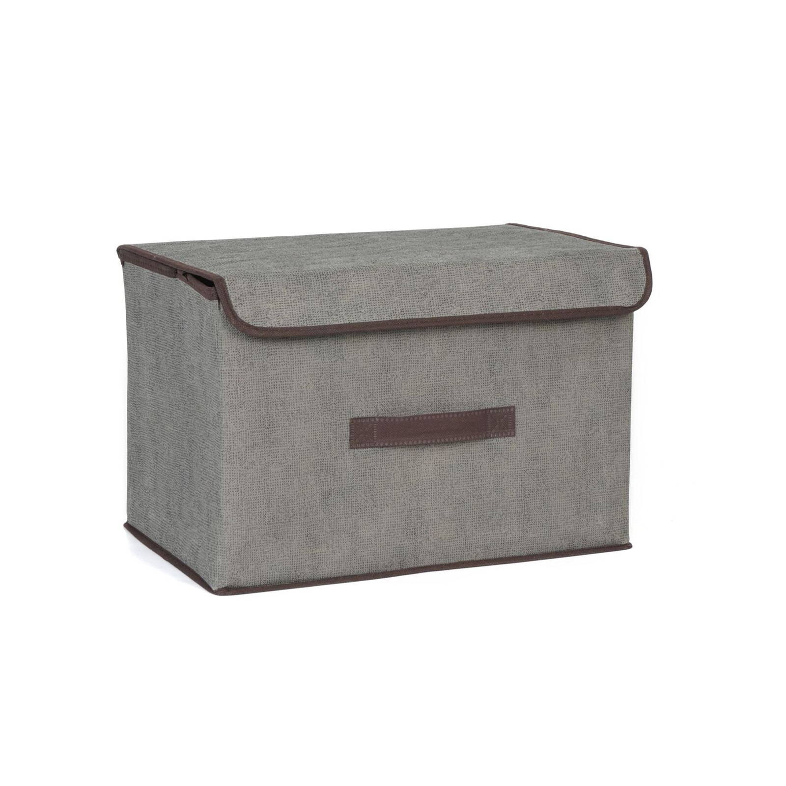 Non-Woven Storage Box with Lid Foldable Multi-purpose Storage Container Practical Organizer for Home Study Bedroom