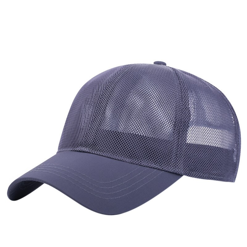 Gorra de béisbol transpirable para hombres y mujeres, sombrero de béisbol de malla lisa, Casual, sombreros para hombres y mujeres, ropa informal estilo Hip Hop, para exteriores: A13H