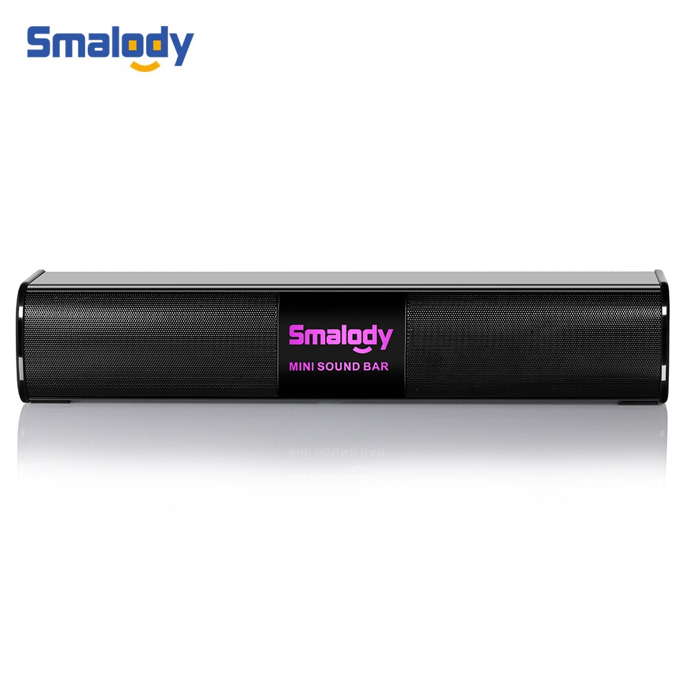 Smalody High Power 10 W Tragbare Wireless Bluetooth Lautsprecher Stereo Mini Soundbar Bunte Led Display mit mic USB TF Karte reader