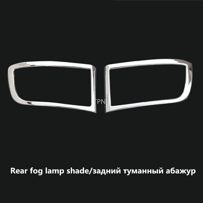 Para Toyota Land Cruiser Prado 120 J12 2003 2004 2005 2006 2007 ABS, accesorios de cubierta de ajuste Exterior cromado: 5