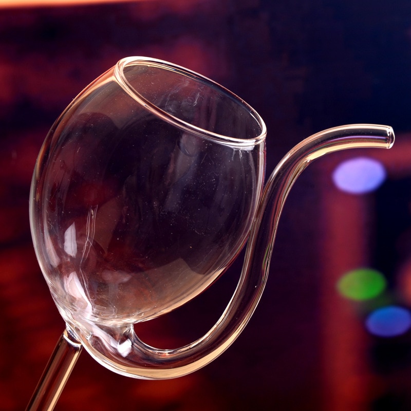 Creatieve Hoge Borosilicaatglas Transparante Hoge Voet Wijn Glas Huishouden Originaliteit Europese Rode Wijn Beker Bar Wijn Set